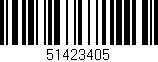 Código de barras (EAN, GTIN, SKU, ISBN): '51423405'