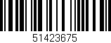 Código de barras (EAN, GTIN, SKU, ISBN): '51423675'