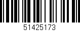 Código de barras (EAN, GTIN, SKU, ISBN): '51425173'