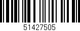 Código de barras (EAN, GTIN, SKU, ISBN): '51427505'