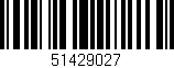 Código de barras (EAN, GTIN, SKU, ISBN): '51429027'
