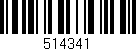 Código de barras (EAN, GTIN, SKU, ISBN): '514341'