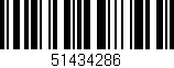 Código de barras (EAN, GTIN, SKU, ISBN): '51434286'