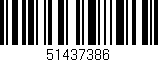 Código de barras (EAN, GTIN, SKU, ISBN): '51437386'