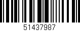Código de barras (EAN, GTIN, SKU, ISBN): '51437987'