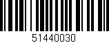 Código de barras (EAN, GTIN, SKU, ISBN): '51440030'