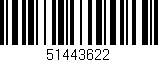 Código de barras (EAN, GTIN, SKU, ISBN): '51443622'