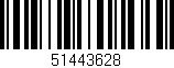 Código de barras (EAN, GTIN, SKU, ISBN): '51443628'