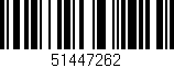 Código de barras (EAN, GTIN, SKU, ISBN): '51447262'