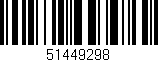 Código de barras (EAN, GTIN, SKU, ISBN): '51449298'