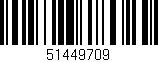 Código de barras (EAN, GTIN, SKU, ISBN): '51449709'
