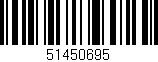 Código de barras (EAN, GTIN, SKU, ISBN): '51450695'