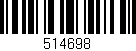 Código de barras (EAN, GTIN, SKU, ISBN): '514698'