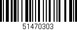 Código de barras (EAN, GTIN, SKU, ISBN): '51470303'