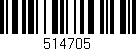 Código de barras (EAN, GTIN, SKU, ISBN): '514705'