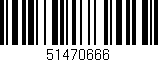 Código de barras (EAN, GTIN, SKU, ISBN): '51470666'