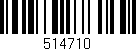 Código de barras (EAN, GTIN, SKU, ISBN): '514710'
