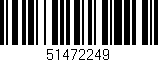 Código de barras (EAN, GTIN, SKU, ISBN): '51472249'