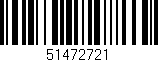 Código de barras (EAN, GTIN, SKU, ISBN): '51472721'