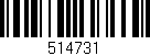 Código de barras (EAN, GTIN, SKU, ISBN): '514731'
