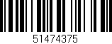 Código de barras (EAN, GTIN, SKU, ISBN): '51474375'