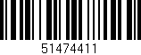 Código de barras (EAN, GTIN, SKU, ISBN): '51474411'
