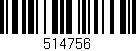 Código de barras (EAN, GTIN, SKU, ISBN): '514756'