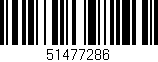 Código de barras (EAN, GTIN, SKU, ISBN): '51477286'