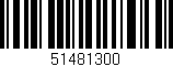 Código de barras (EAN, GTIN, SKU, ISBN): '51481300'