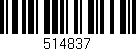 Código de barras (EAN, GTIN, SKU, ISBN): '514837'