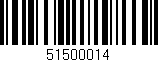 Código de barras (EAN, GTIN, SKU, ISBN): '51500014'