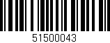 Código de barras (EAN, GTIN, SKU, ISBN): '51500043'