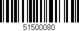 Código de barras (EAN, GTIN, SKU, ISBN): '51500080'