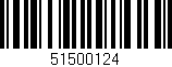 Código de barras (EAN, GTIN, SKU, ISBN): '51500124'