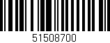 Código de barras (EAN, GTIN, SKU, ISBN): '51508700'