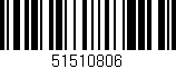 Código de barras (EAN, GTIN, SKU, ISBN): '51510806'