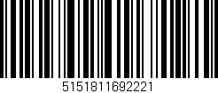 Código de barras (EAN, GTIN, SKU, ISBN): '5151811692221'