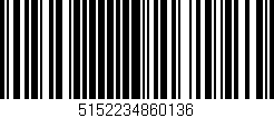 Código de barras (EAN, GTIN, SKU, ISBN): '5152234860136'