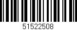 Código de barras (EAN, GTIN, SKU, ISBN): '51522508'