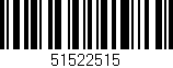 Código de barras (EAN, GTIN, SKU, ISBN): '51522515'