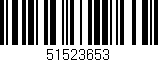 Código de barras (EAN, GTIN, SKU, ISBN): '51523653'