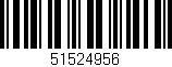 Código de barras (EAN, GTIN, SKU, ISBN): '51524956'