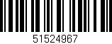 Código de barras (EAN, GTIN, SKU, ISBN): '51524967'