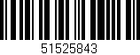 Código de barras (EAN, GTIN, SKU, ISBN): '51525843'