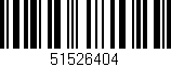 Código de barras (EAN, GTIN, SKU, ISBN): '51526404'