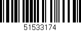 Código de barras (EAN, GTIN, SKU, ISBN): '51533174'