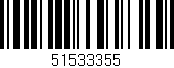 Código de barras (EAN, GTIN, SKU, ISBN): '51533355'