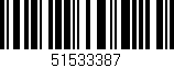 Código de barras (EAN, GTIN, SKU, ISBN): '51533387'