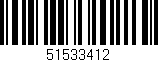 Código de barras (EAN, GTIN, SKU, ISBN): '51533412'