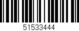 Código de barras (EAN, GTIN, SKU, ISBN): '51533444'